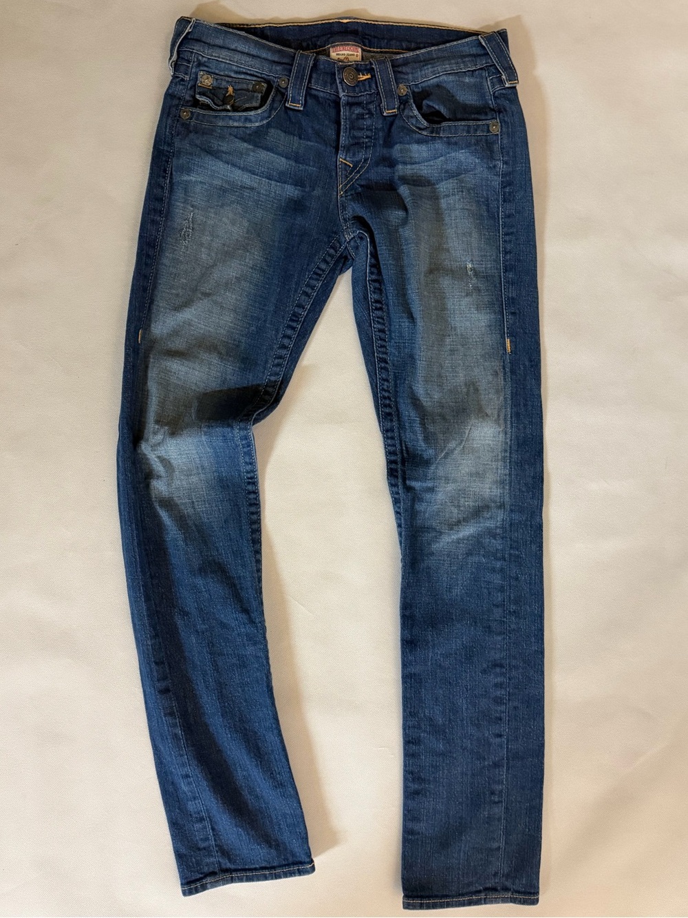 True Religion Joey Low Rise Flare Jeans Made in USA Size 25 Y2K
